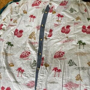 Eighty Eight Platinum Shirt with Palm Tree Design